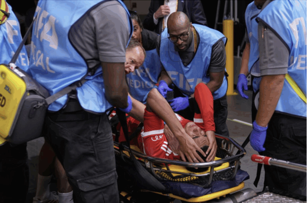 Jamal Musiala suffered a serious injury in the game against Paris Saint-Germain